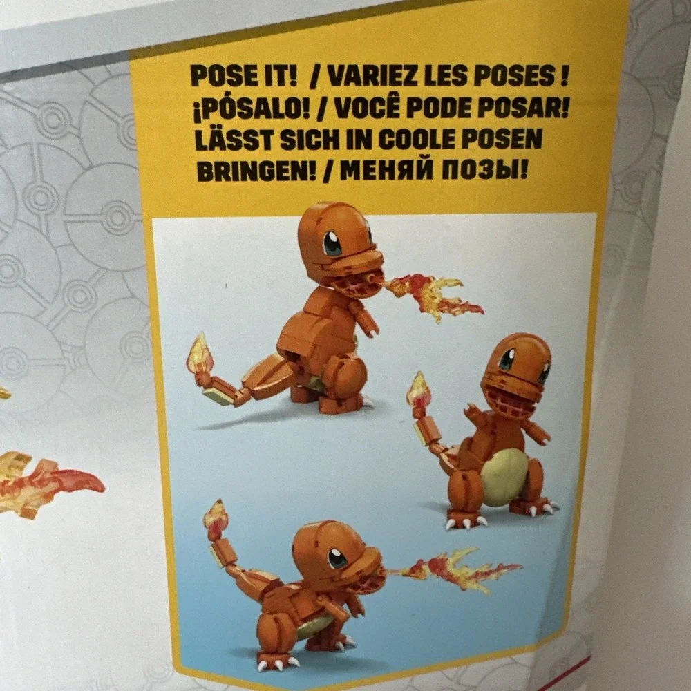 MEGA Pokémon Build & Show Charmander Building Set 180 Pieces GKY96 New Sealed